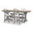 Kingston Counter Height Friendship Table, Seats 6-8, Apron Height: 32"-105507149