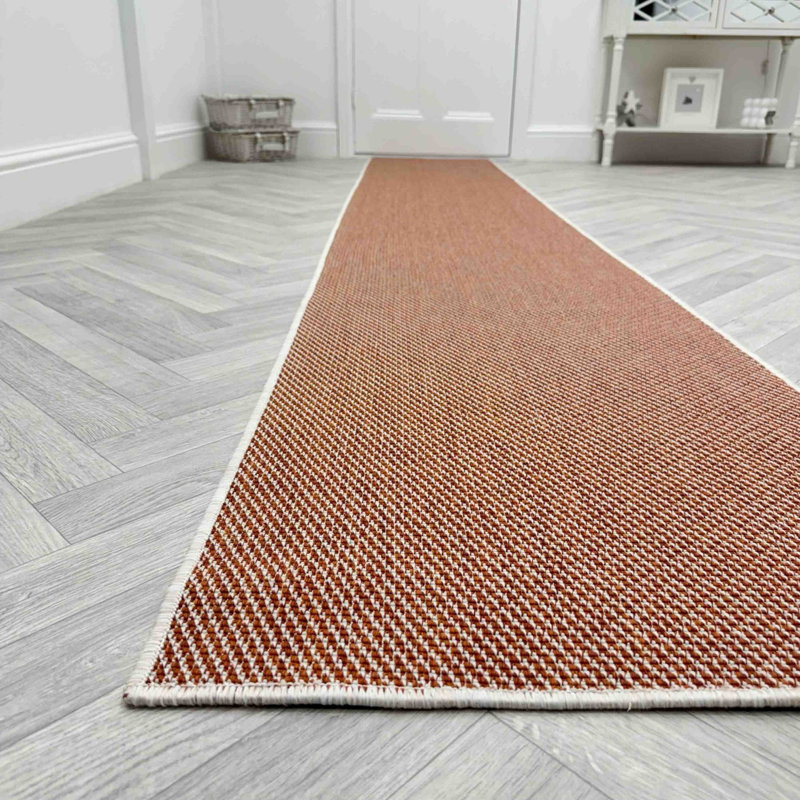 Runner Solid Colour Flatweave Area Rug, Runner 70 x 150 cm