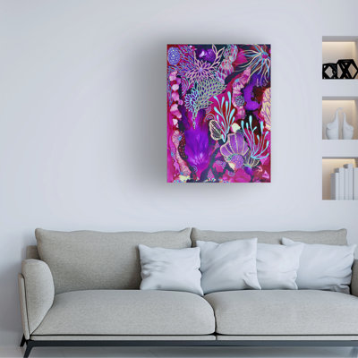 Wrapped Canvas Wall Art - Amy Tieman 'New Beginnings' Wall Art for Living Room, Bedroom, or Office Décor  - 18x24