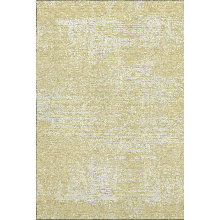 Premium Machine Washable Prisco Wheat Rug