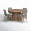 Bardolf 55'' Round 4 - Person Outdoor Dining Set