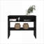 Bureau avec bibliothèque H 31,5 po avec 2 tablettes | Noir | Bois d'ingénierie