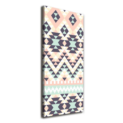 Ethnic Background - Wrapped Canvas Print