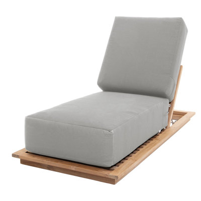 Varenna 27.5'' Outdoor Teak Chaise Lounge