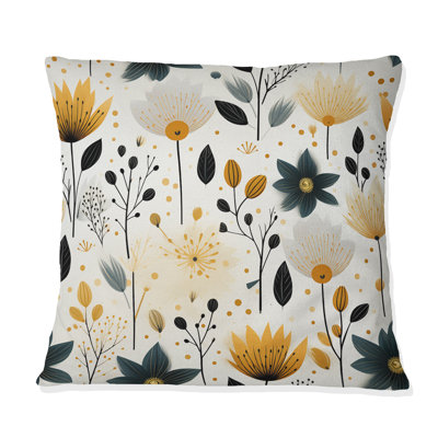 Floral Throw Pillow