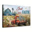 Impression de grange camion Christian Red-129631106