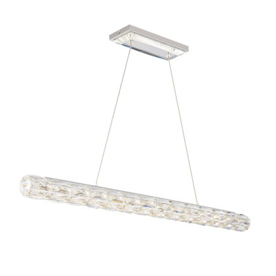 Verve LED 1 Light Crystal Linear Pendant