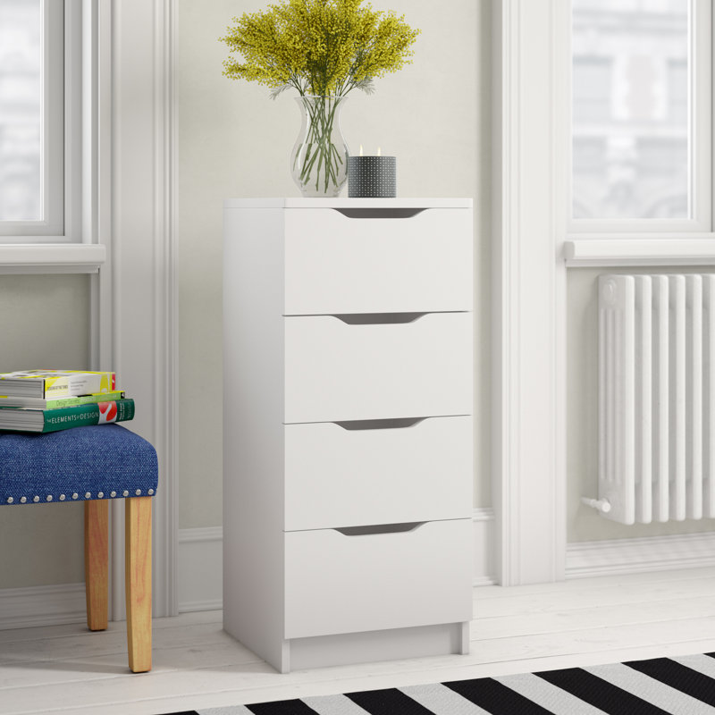 Westphalen 4 Drawer 41cm W Chest, White