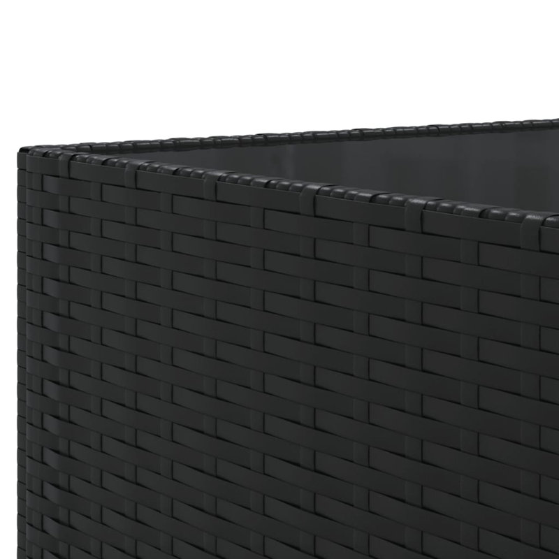  Ensemble de 9 chaises de patio noires, Coussin bleu eau / cadre noir