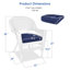 Chaise de patio avec coussins Arliss-671402772-671402792