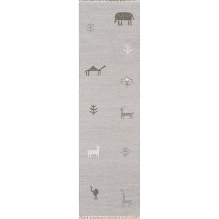 Thompson Wool Area Rug in Gray