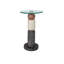 Moreno Glass Pedestal End Table