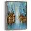 «City Lights», reproduction encadrée - bois massif-1336031966