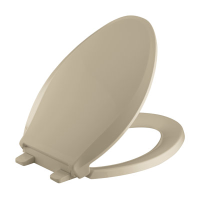 Siège de toilette allongé à fermeture douce et fixations Quick-Attach Cachet