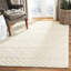 Tapis ivoire en laine / coton tissé à la main Hayhurst-1067652841
