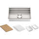 Prolific® 29" L x 17.75" W x 10.97" D Kitchen Sink with Accessories