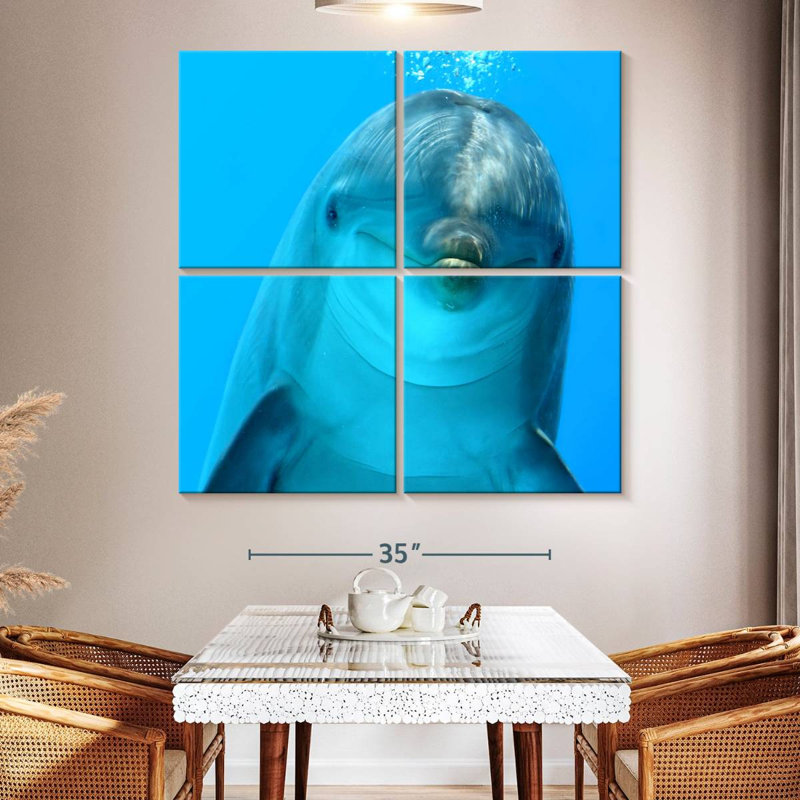 Brampt Dolphin Encounter, 50" H x 50" W