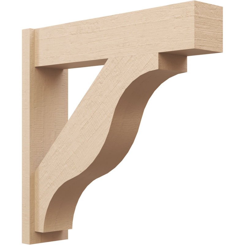 Bois de cèdre brut Funston Block TimberThane Perspector, brun clair apprêté, H 34 po x l 8 po x P 34 po