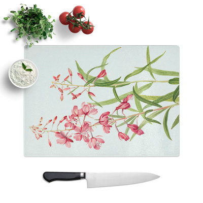 Fireweed by Mary Vaux Walcott Chopping Board