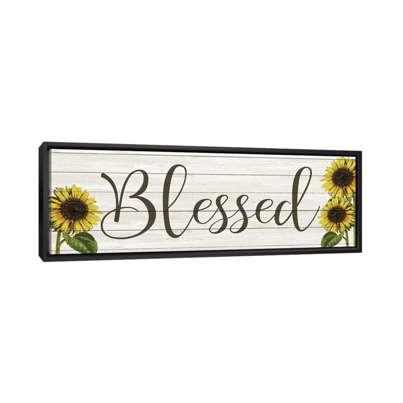 Sunflower Blessed by Kimberly Allen - Panoramic Print on Canvas