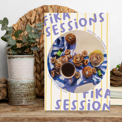 Fika Coffee Session by Anna Zdanowicz - Wrapped Canvas Print