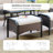 Swivel Patio Chair With Cushions And Ottoman