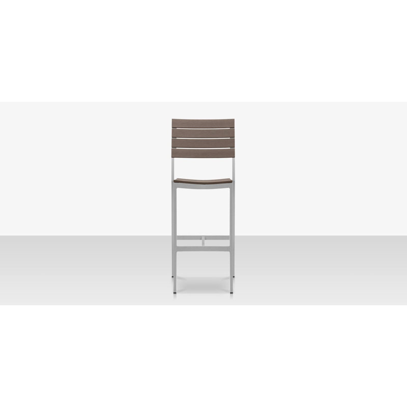 Tabouret de bar 30 po Vienna, Gris / teck