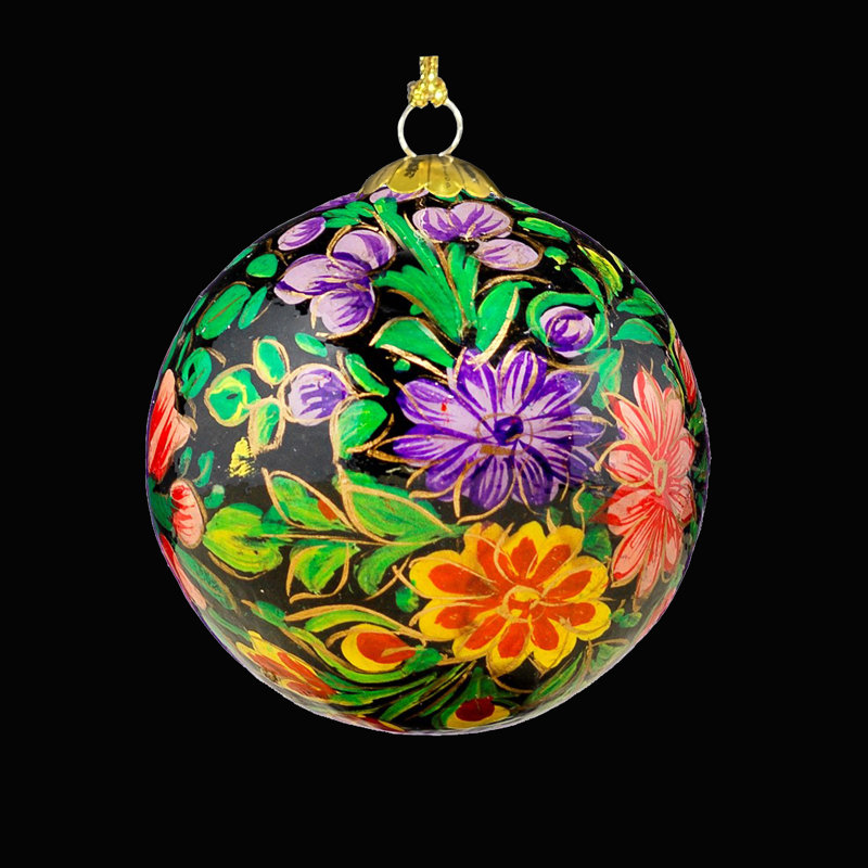 7.62cm Handmade Paper Plants & Flowers Bauble