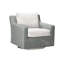 Rustic Swivel Patio Chair with Cushions-1006087965-1006092678-1006092688