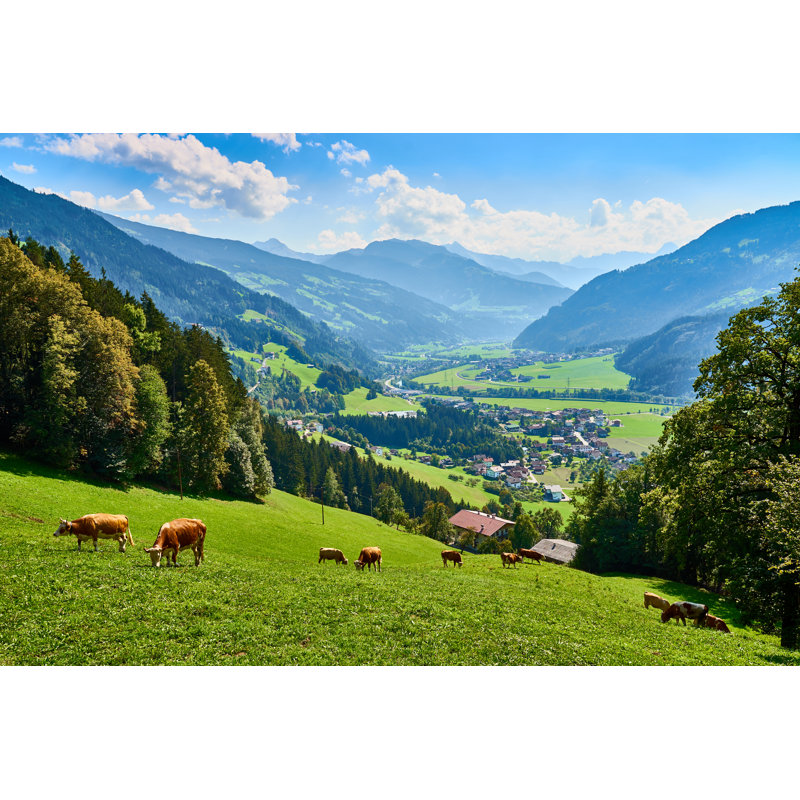 View Of Beautiful Valley by Marako85 - Wrapped Canvas Print, 30cm H x 46cm W x 3.8cm D