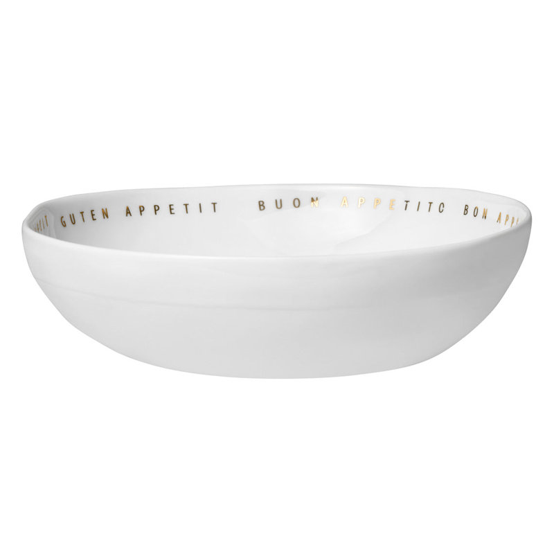 Bon Appetit Porcelain Bowl - Shallow
