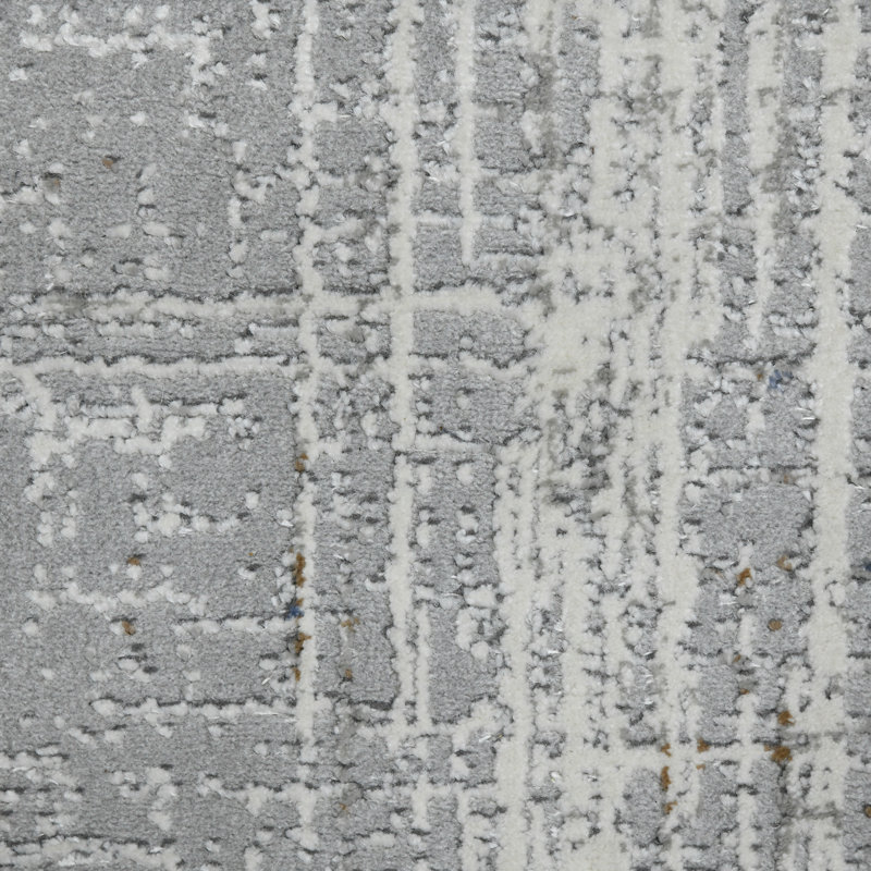 Tapis bleu / gris Elynna, Rectangle 2 pi x 3 pi
