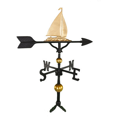 Deluxe Sailboat Weathervane