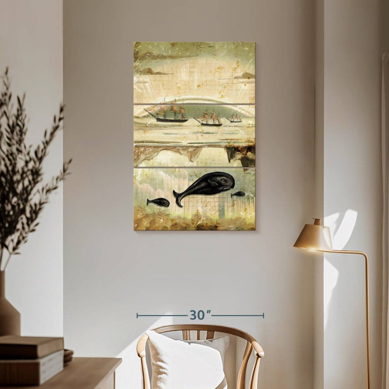 Brampt Paper Whale, 57" H x 36" W
