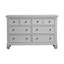 Commode 6 tiroirs Glendale blanc pur (commode)