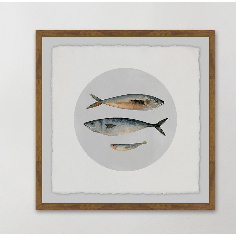 " Three Fish III ", 18" H x 18" W x 3.5" D