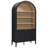 Nolan 74" Tall Arched Storage Display Cabinet Bookshelf-107335478