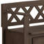 Banc de rangement en bois massif pour hall d'entrée-675634174