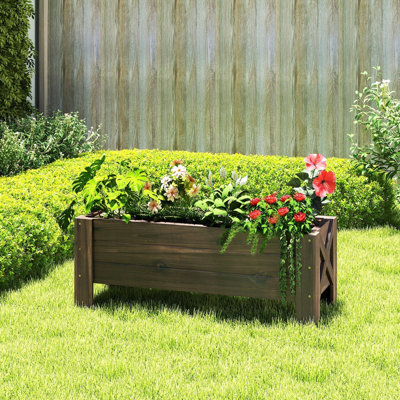Wood Raised Garden Bed