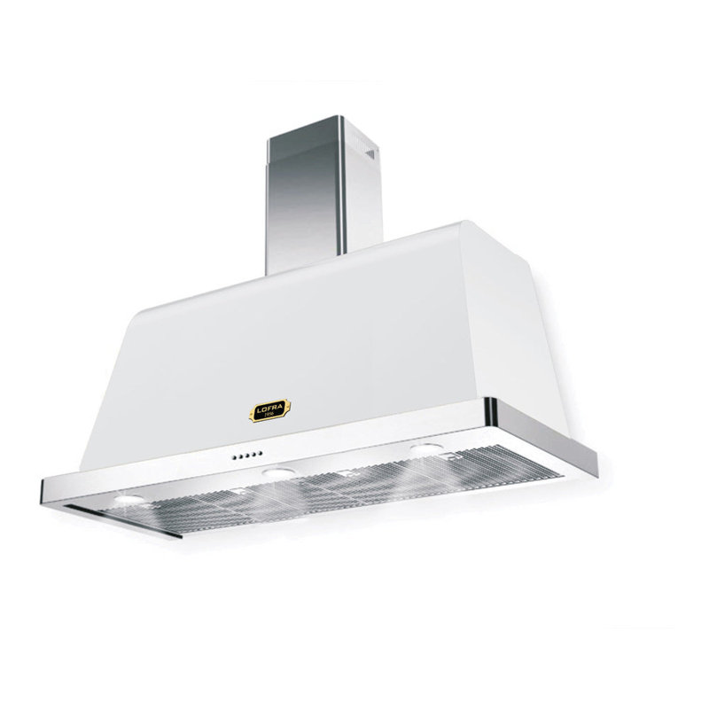 Hotte murale Lofra AR Dolcevita Series de 48 pouces avec 471 pi³ / min en blanc (laiton), 48", White/Brass