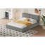 Grand lit plateforme tapissier avec tissu en velours-1351509464