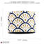 18 cm H Drum Cotton Blend Lamp Shade ( Screw On ) in Navy