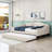 Full Upholstered Daybed with Twin Size Trundle