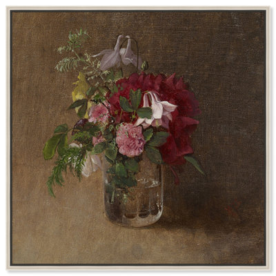 «Flowers In A Glass Canvas Flower Vase Glam» par Art Remedy