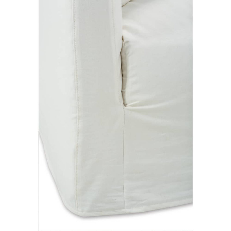 Alana Slipcovered Sofa, Chalk White Linen