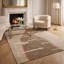 Briton Geometric Area Rug in Beige