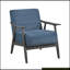 Fauteuil en tissu avec 4 pieds-1523822421
