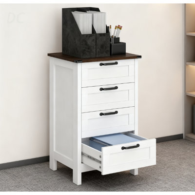 Modern Style File Cabinet With 3 Drawers,Office Storage Cabinet For A4,For Home And Office, Sideboard
