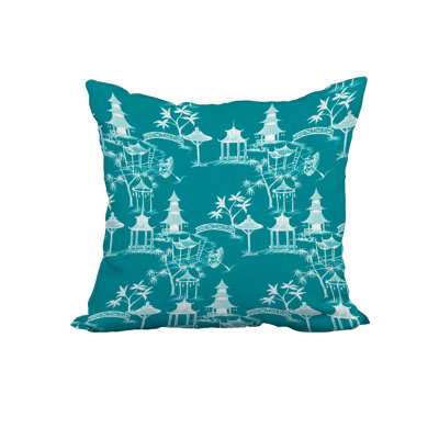Osbaldo Floral Print Throw Pillow