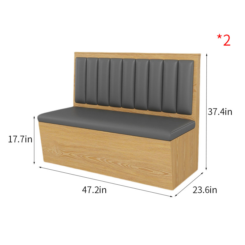 Cabine rembourrée en similicuir Nordic Modern